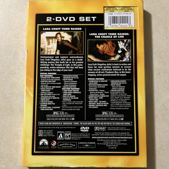 Tomb Raider double feature DVD set - Picture 2 of 7